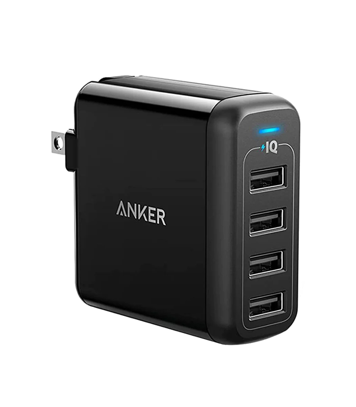 Anker Powerport 4 Multi-Device 40W USB-A Wall Charger 4X